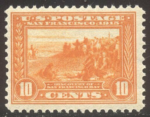 U.S. #400A Mint NH VF - 1913 10c Pan-Pacific, Orange 