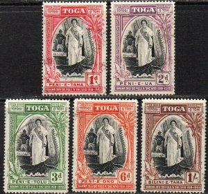 Tonga Sc #82-86 Used