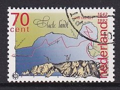 Netherlands  #809   cancelled  1992  New Zealand discovery Abel Tasman