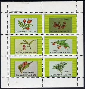 Grunay 1982 Fruits perf set of 6 values (15p to 75p) unmo...