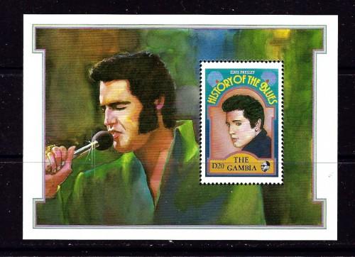 Gambia 1191 NH 1992 Elvis Presley Souvenir Sheet