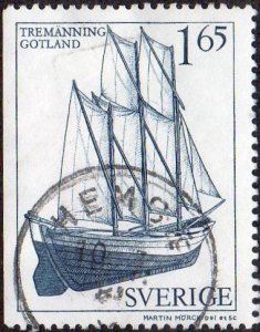 Sweden 1364 - Used - 1.65k Sailboat Gotland (1981) (cv $0.75)