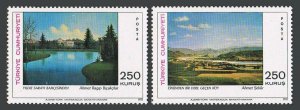 Turkey 1872-1873,MNH.Michel 2205-2206.Landscapes by Ahmet Sekur,Ahmet Bicakcilar