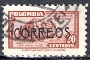 Colombia; 1948: Sc. # 562: Used Single Stamp