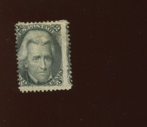 73 Jackson 'Black Jack' Mint  Stamp with Bottom Guideline Var (Stock Bx 127)