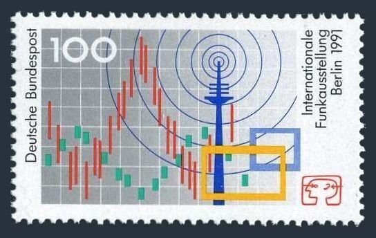 Germany 1680,MNH.Michel 1553. International Radio Exhibition,Berlin,1991.