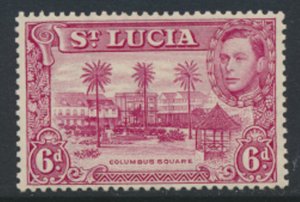 St Lucia Sc# 119a SG 134a   MLH Carmine Lake see scans and details 