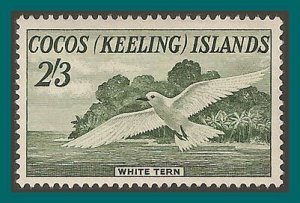 Cocos 1963 White Tern, MLH  #6,SG6