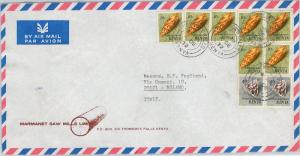 61352  - KENYA  - POSTAL HISTORY -  COVER to ITALY 1972 - SEA SHELLS