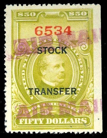 U.S. REV. STOCK TRANSFER RD20  Used (ID # 84817)