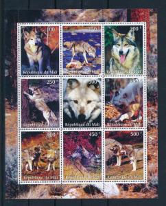 [36435] Mali 1998 Wild Animals Mammals Wolves MNH Sheet