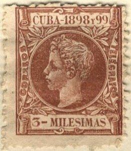 CUBA #158, UNUSED MINT HINGED - 1898 - CUBA1307