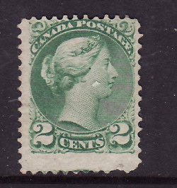 Canada-Sc#36- Unused no gum 2c green Small Queen QV-1872-cdn1115c-