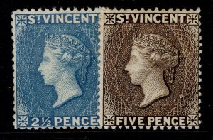 ST. VINCENT QV SG61-62, 1897 complete set, M MINT. Cat £28.