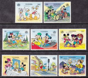 Uganda 815-822 Disney's MNH VF