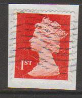 GB QE II Machin SG U2968e - 1st vermillion  - date code M12L - Source  T 