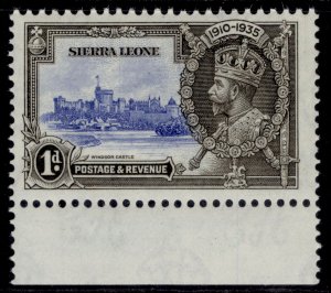 SIERRA LEONE GV SG181, 1d ultramarine & grey-black, NH MINT.