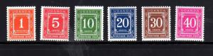 UGANDA #J1-J6  1967  POSTAGE DUE    MINT VF NH & LH  a