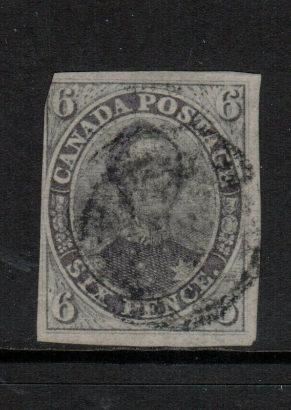 Canada #2b Used Fine On Laid Paper **With Certificate**