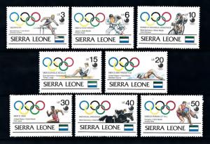 [92303] Sierra Leone 1989 Olympic Games Seoul Judo Cycling Swimming  MNH