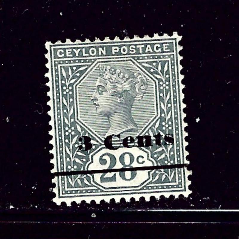 Ceylon 157 MHH 1892 surcharge