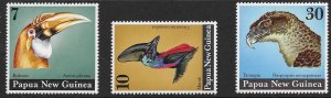 Papua New Guinea 399-401 1974  set 3 VF NH