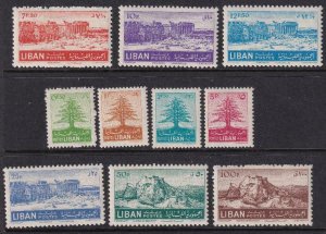 Lebanon 1952 SC 256-265 LH Set 