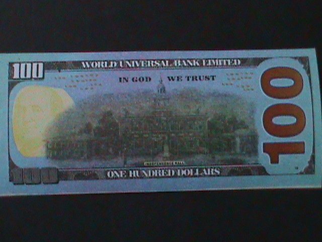 UNITED STATES- WORLD UNIVERSAL BANK LIMITED $100-UN-CIRCULATED-HELL NOTE-VF