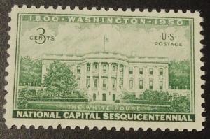 1950 3c National Capital Sesquicentennial Scott 990 Mint NH