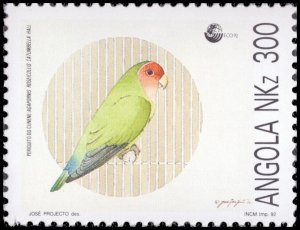 Angola 2018 Sc 1480-1483 Bird Crombec Warbler Hylia CV $7.83