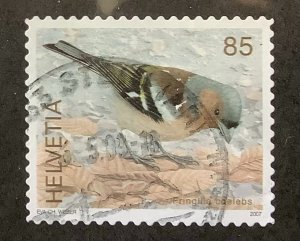 Switzerland 2007 Scott 1273 used - 85c,  bird, Chaffinch