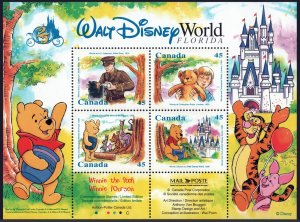 SC#1621b Walt Disney World, Orlando Winnie the Pooh Souvenir Sheet (1995) MNH