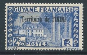 Inini #35 NH 2.25fr French Guiana Gov't. Buliding Issue Ovptd. Ter...