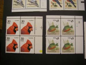 Flaura & Fauna Plate Block collection of 12, 1c - $2 MNH Beauties, CV $44+