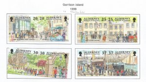 ALDERNEY - 1998 - Garrison Island - Perf 8v Set - Mint Lightly Hinged