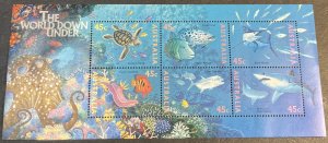 AUSTRALIA # 1465-MINT NEVER/HINGED--MINI-SHEET OF 6--1995