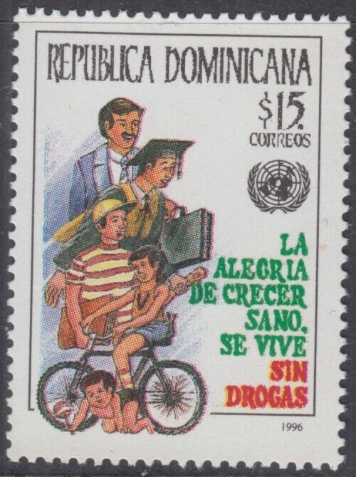 DOMINICAN REP Sc # 1229 CPL MNH SINGLE STAMP - WORLD DAY AGAINST ILLEGAL DRUGS