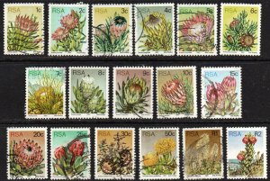 South Africa Sc #475-491 Used