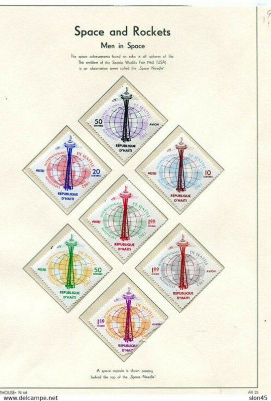 Space & Rockets Worldwide Collection MNH on Lighthouse Hingeless 9 pages 11456