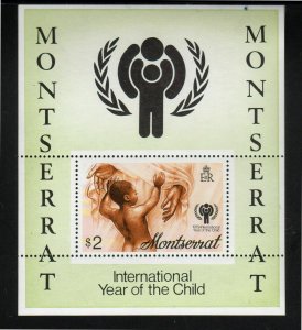 MONTSERRAT #405a  1979 INTERNATIONAL YEAR OF THE CHILD    MINT  VF NH  O.G S/S