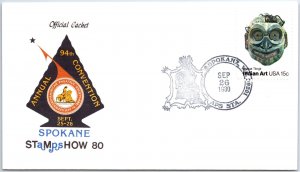 US SPECIAL EVENT COVER AMERICAN PHILATELIC SOCIETY SHOW AT SPOKANE WASH 1980-C
