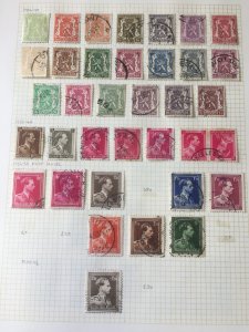 BELGIUM 1933/38 M&U Collection on Pages(Apx 100+Items)Apr 721 