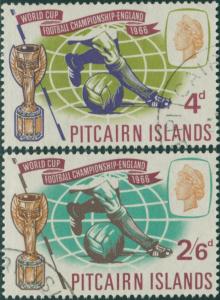 Pitcairn Islands 1966 SG57-58 World Cup football set FU