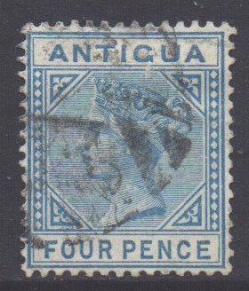 Antigua Scott 10 - SG20, 1879 Victoria 4d used