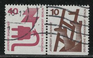 Germany Berlin Scott # 9N321, 9N317, used, se-tenant, Mi # W52