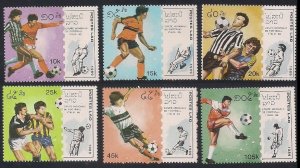 1989 Laos 1135-1140 1990 FIFA World Cup in Italy 7,50 €