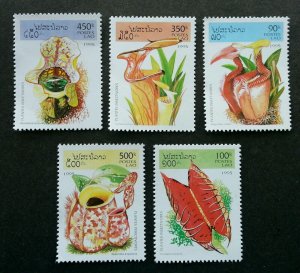 Laos Pitcher Plants 1995 Flower Flora Insect (stamp) MNH