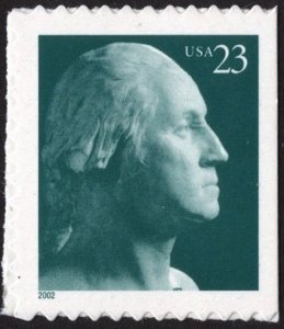 SC#3618 23¢ George Washington Booklet Single (2002) SA