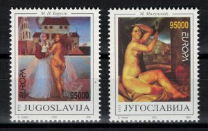 YUGOSLAVIA 1993 - Europa CEPT,  paintings / complete set MNH