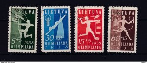 Lithuania/Lietuva 1938 Sport Natl Olympiad Used 15420